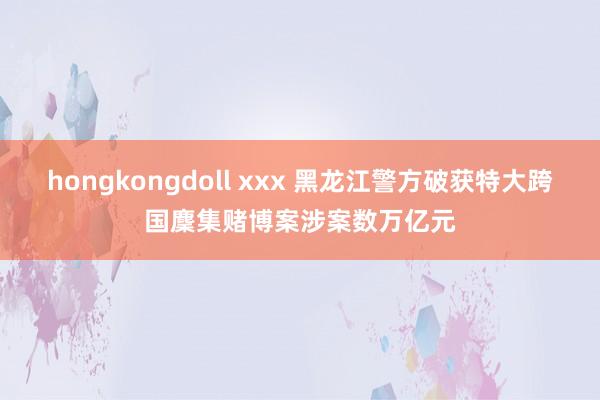 hongkongdoll xxx 黑龙江警方破获特大跨国麇集赌博案涉案数万亿元