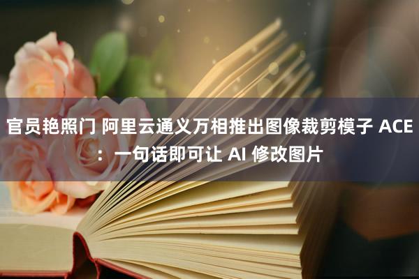 官员艳照门 阿里云通义万相推出图像裁剪模子 ACE：一句话即可让 AI 修改图片